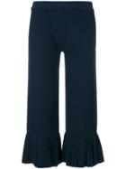 3.1 Phillip Lim Cropped Pleated Trousers - Blue