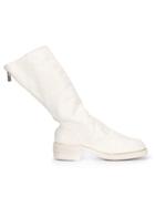 Guidi Rear Zip Boots - White
