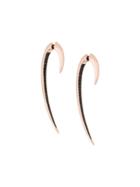 Shaun Leane Black Spinel Large Hook Earring - Gold