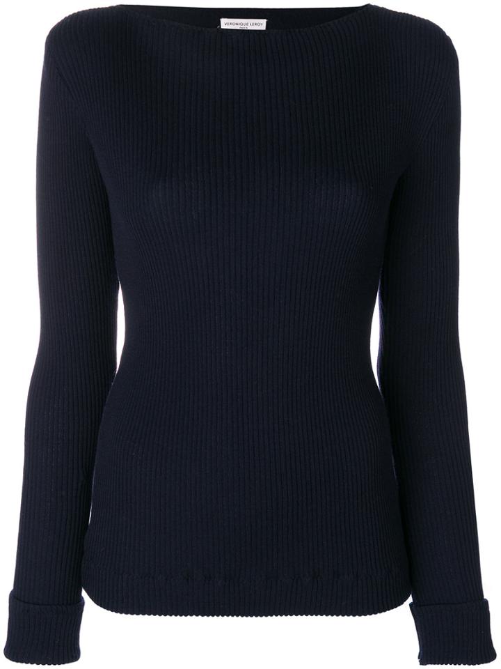 Veronique Leroy Ribbed Jumper - Blue