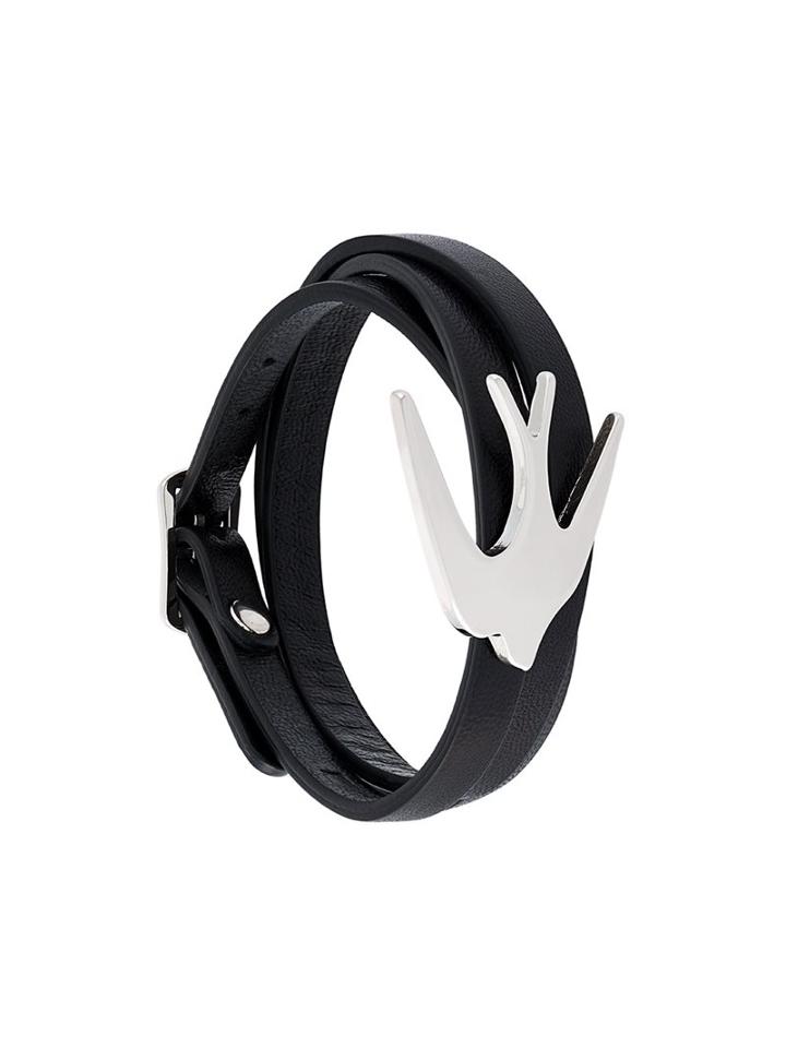 Mcq Alexander Mcqueen 'swallow' Triple Wrap Bracelet