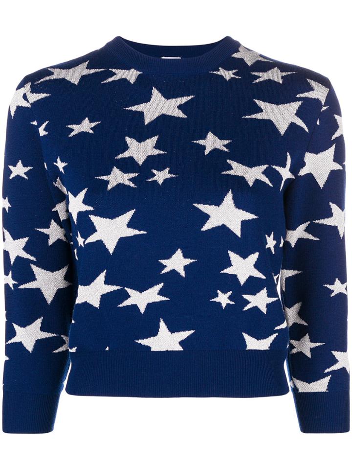 Loewe Star Print Sweater - Blue
