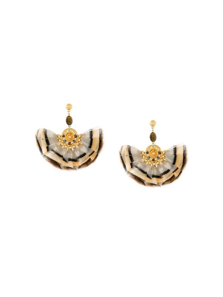 Gas Bijoux 'gaia' Earrings, Women's, Gold