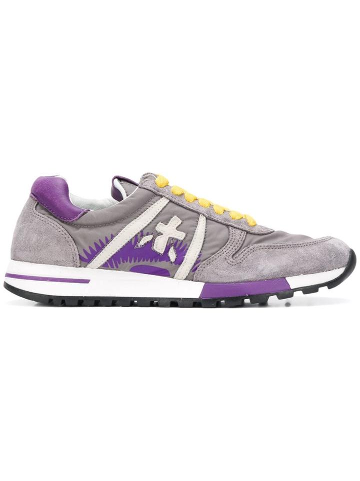 White Premiata Kim Lace-up Sneakers - Grey