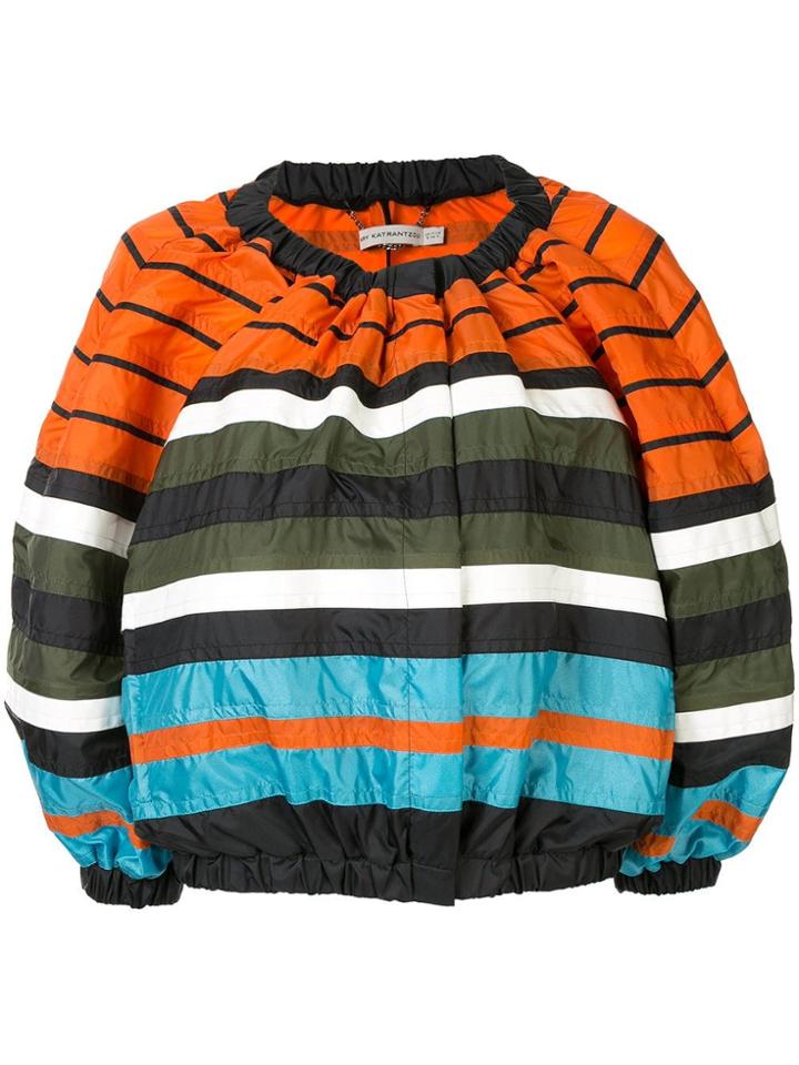 Mary Katrantzou Striped Bomber Jacket - Multicolour