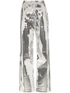 Matériel Space Metallic Stripe Wide Leg Trousers