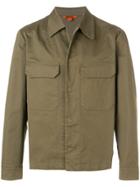 Barena Button Shirt Jacket - Green