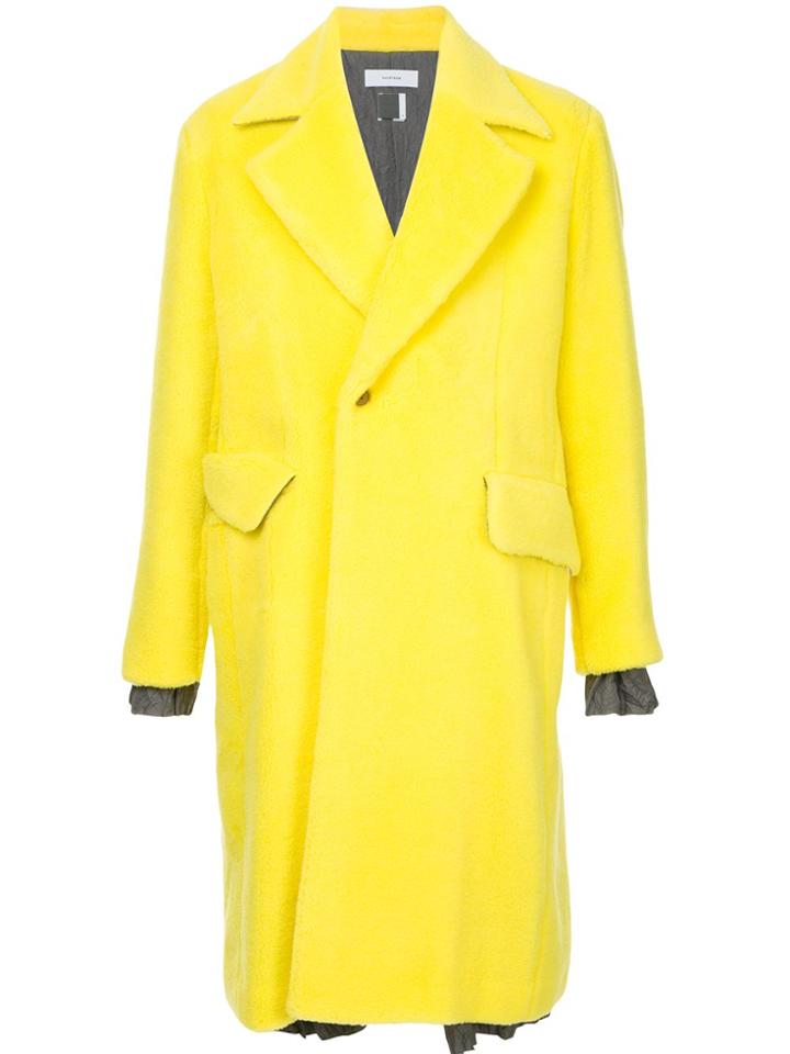 Facetasm Layered Coat - Yellow & Orange