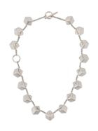 Jil Sander Cube T-bar Necklace - Silver