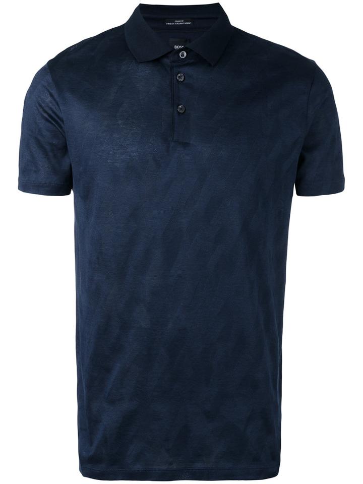 Boss Hugo Boss - Textured Polo Shirt - Men - Cotton - Xl, Blue, Cotton