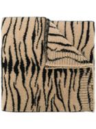 Ssheena Tiger Print Scarf - Nude & Neutrals