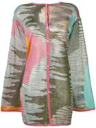 Missoni Aztec Print Cardigan - Green