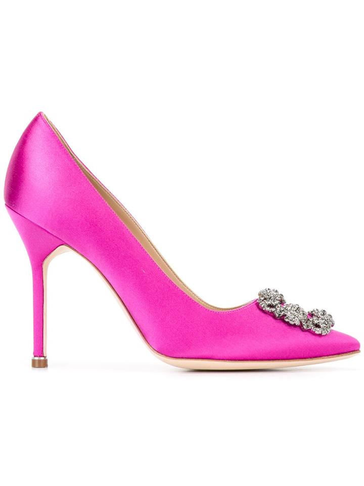 Manolo Blahnik Hangisi 105 Pumps - Pink