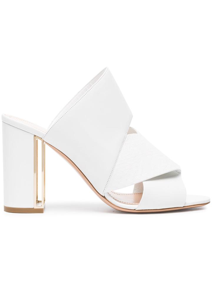 Nicholas Kirkwood Nini 90 Leather Sandals - White