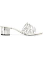 Giuseppe Zanotti Embellished Strap Sandals - Silver
