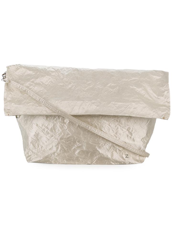 Zilla Foldover Shoulder Bag - Nude & Neutrals