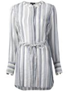 Theory - Striped Tunic - Women - Silk/cotton - L, Nude/neutrals, Silk/cotton