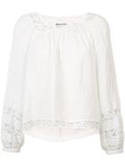 Sea - Embroidered Blouse - Women - Hemp - 2, White, Hemp