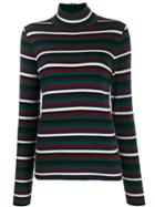 Tory Burch Stripe Print Jumper - Green