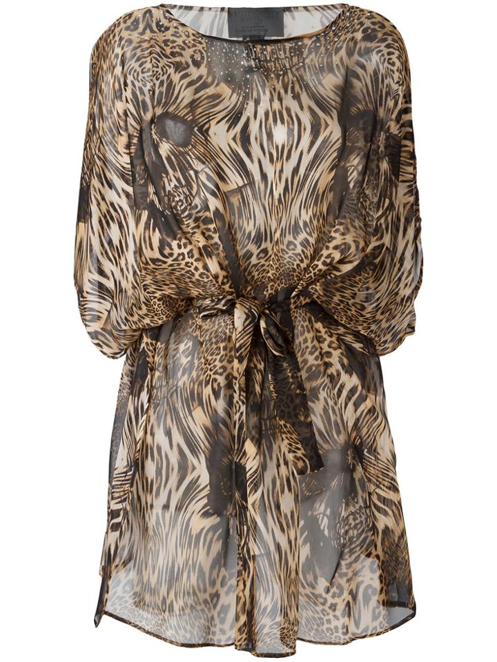 Philipp Plein Patterned Dress - Brown