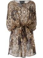 Philipp Plein Patterned Dress - Brown
