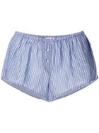 Xirena Striped Short Shorts - Blue