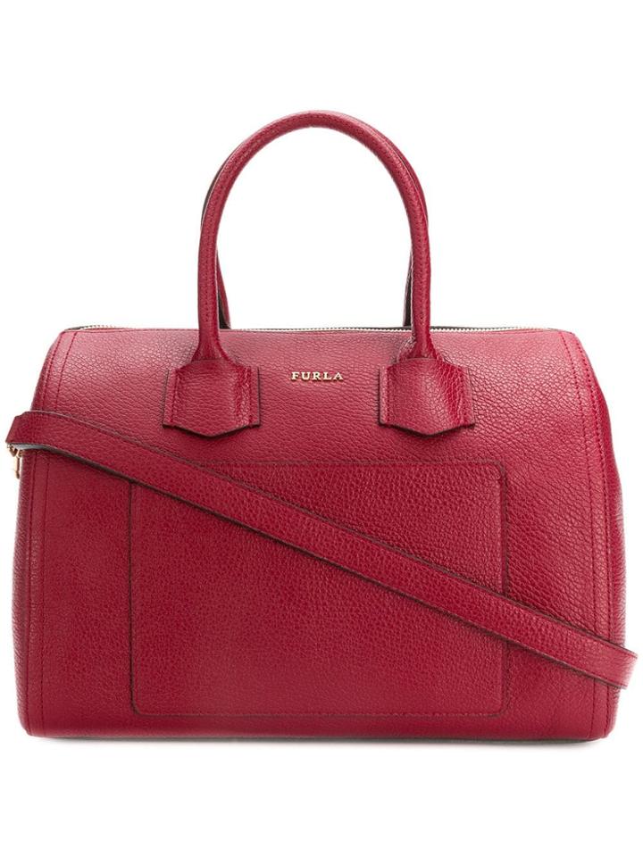 Furla Barrel Tote - Red