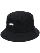 Stussy Logo Bucket Hat - Black