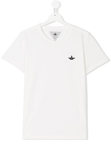 Macchia J Kids Teen Star Patch T-shirt - White