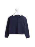 Il Gufo Round Neck Cardigan, Girl's, Size: 8 Yrs, Blue