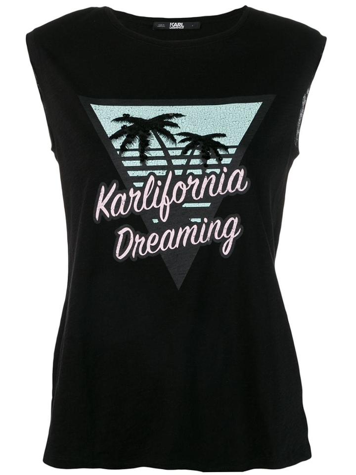 Karl Lagerfeld Karlifornia Tank Top - Black