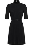 Prada Plastron Detail Dress - Black