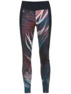 Track & Field Trilha Printed Leggings - Black