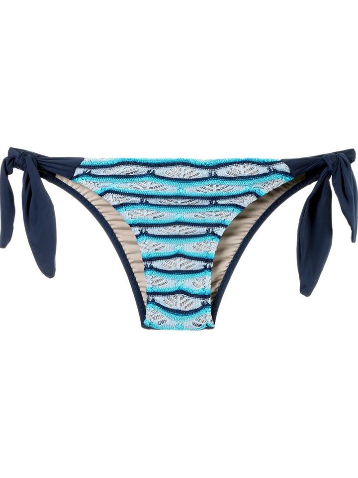 Cecilia Prado Knit Bikini Bottom, Women's, Size: Medium, Blue, Acrylic/viscose
