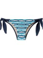 Cecilia Prado Knit Bikini Bottom, Women's, Size: Medium, Blue, Acrylic/viscose