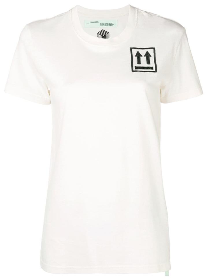 Off-white Embroidered T-shirt - Neutrals
