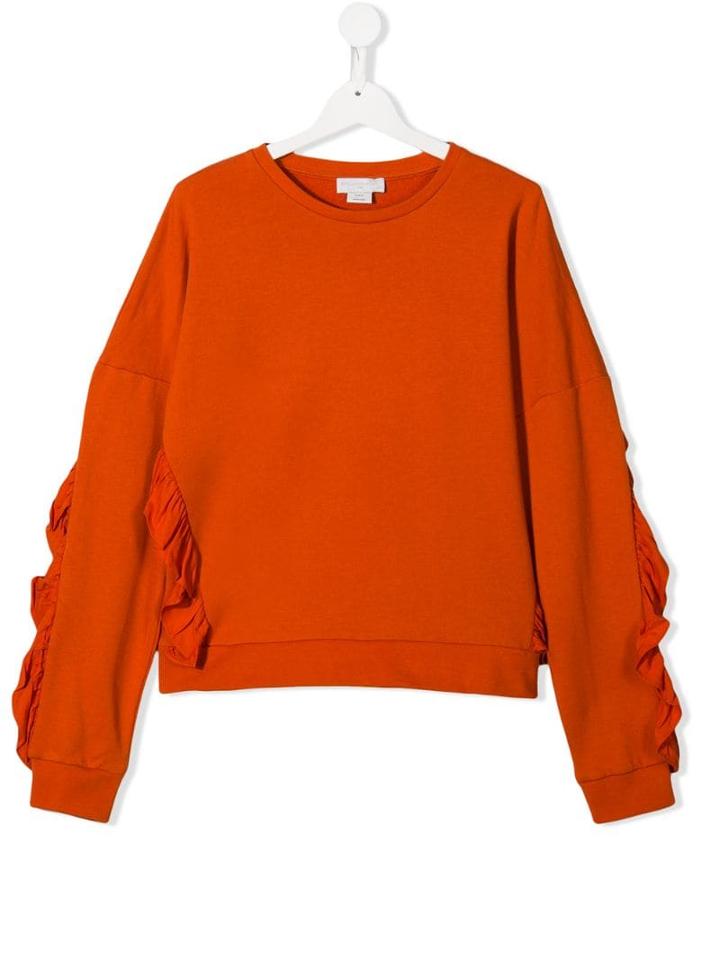 Stella Mccartney Kids Teen Ruffled Top - Orange