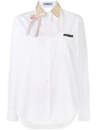 Prada Stud Collar Shirt - White
