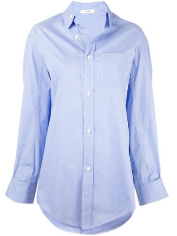 System Oversized Pinstripe Shirt