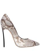 Casadei Zambesi Snakeskin Embossed Pumps - Grey