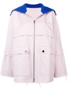 Marni Relaxed Fit Coat - Pink & Purple