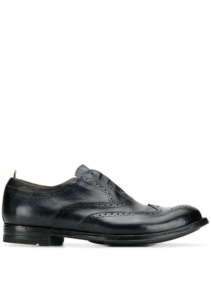 Officine Creative Slip-on Brogues - Blue