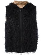 Brunello Cucinelli Hooded Waistcoat, Women's, Size: 44, Black, Polyamide/polyester/viscose