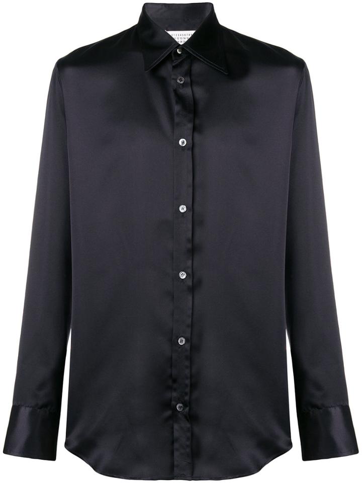 Maison Margiela Classic Silk Shirt - Black