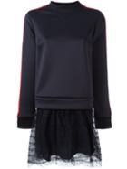 Red Valentino Scuba Top Mini Dress, Women's, Size: Medium, Blue, Polyester
