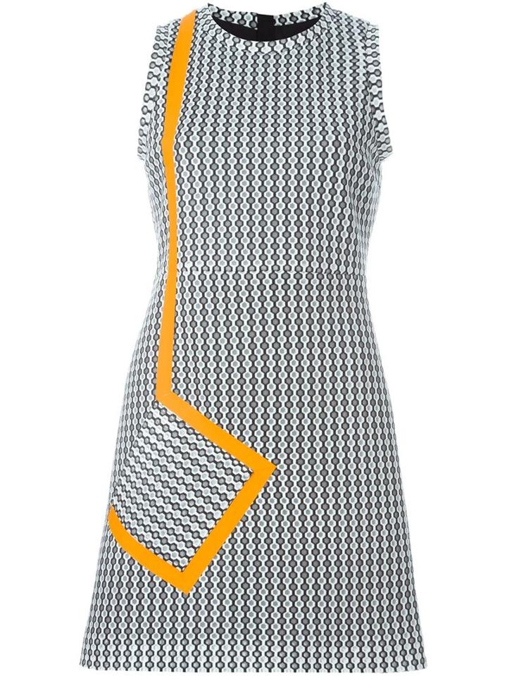 Msgm Jacquard Mini Dress, Women's, Size: 44, Black, Polyamide/polyester