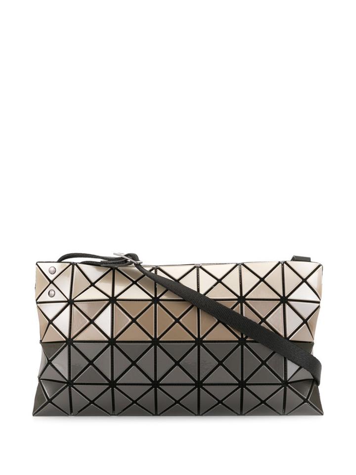 Bao Bao Issey Miyake Geometric Panel Crossbody Bag - Brown