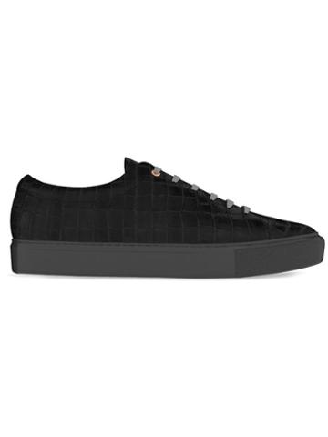 Myswear Rivington Sneakers, Men's, Size: 40, Black, Crocodile Leather/rubber