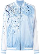 P.a.r.o.s.h. Embroidered Bomber Jacket - Blue