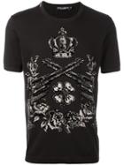 Dolce & Gabbana Floral Pistol Patch T-shirt
